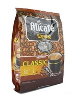 ALICAFE CLASSIC 3 in 1 Premix Coffee HALAL 40satchet X 20g Free 4 Satchet - £16.81 GBP