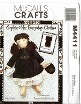 MCCalls #4411 18" Sophie's Everyday Clothes Fancy Dress Pattern No. 4 - $10.00