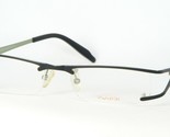 VUDICI V-133 C2 BLACK /GREEN EYEGLASSES GLASSES HALF RIM METAL FRAME 52-... - $54.45
