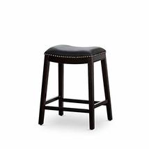 DTY Indoor Living Durango Bonded Leather Saddle Stool, 30 Bar Stool, Ch... - $71.48+