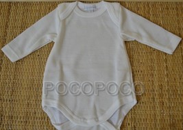 Body manica lunga da neonato in lana cotone Liabel 05321B417 bambino intimo - $13.02