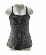 prAna Shirt Athletic Bra Tank Top Black &amp; White Print Women&#39;s Size M - €11,75 EUR
