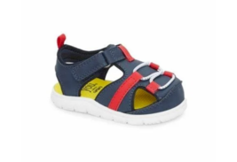 Carter's Just One You Baby Royal First Walker Sandals (Navy/Red) Size 4T... - $9.49