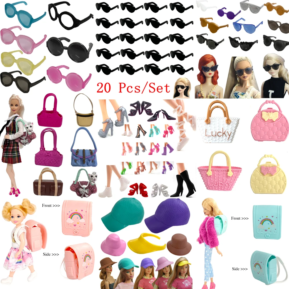 NK 30CM Princess Plastic DIY Toy Sun Glasses Noble Bag Fashion Hat Diffe... - $8.57+