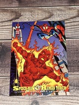 1994 FLEER MARVEL THE AMAZING SPIDER-MAN SPIDER-MAN AND HUMAN TORCH CARD... - $1.50