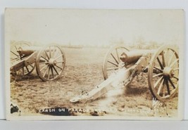 Rppc Cannon On Parade Grounds Plattsburgh N.Y. Postcard P8 - £15.65 GBP