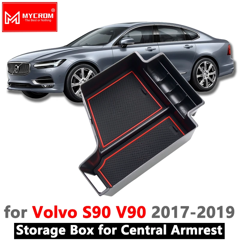 Armrest Box Storage for VOLVO S90 V90 2017 2018 2019 2020 Stowing Tidyin... - $24.57