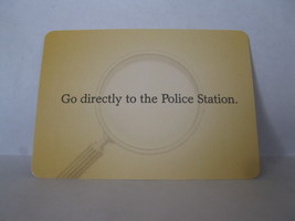 2005 Clue Mysteries Board Game Piece: Go to Police Station card - £0.80 GBP