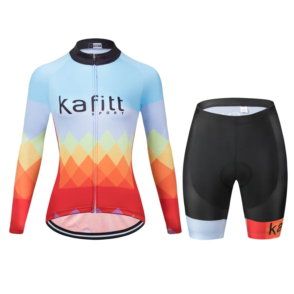 Sporting Kafitt Bicycle Shorts Women Cycling  Summer Cycling Shirt Long Sleeve F - £35.09 GBP
