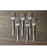 6 Silver Plate Salad Forks Prestige Plate Distinction - €11,21 EUR
