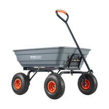 VEVOR Garden Cart, Handy Wheelbarrow with 600 lbs Load Capacity, 10 inch... - $1,655.80 MXN