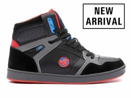 Mens DVS Honcho Skateboarding Shoes NIB Black Charcoal Fiery Red Blue Suede - $58.49