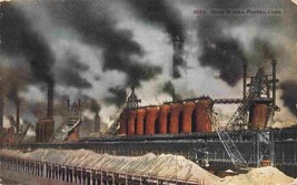 Steel Mill Pueblo Colorado 1910c postcard - £5.55 GBP