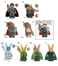 Thor &amp; Loki 2pc you pick comic superheroes minifigures building blocks c... - $24.99