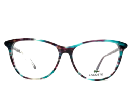 Lacoste Eyeglasses Frames L2822 444 Spotted Aqua Cyclamen Cat Eye 53-14-140 - £55.86 GBP