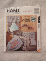 McCalls 7868 Baby Room Essentials Sewing Pattern home decor high chair cover UC - £7.48 GBP