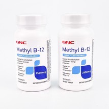 GNC Methyl B 12 2500 mcg 100 Caplets Each BB 1/2024 Highly Absorbable Lot Of 2 - $22.20