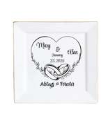 Ceramic Square Plates, Weddings Day Appetizers, Personalized Dinner Deco... - $35.76 CAD+