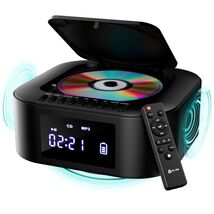 Portable CD Player Personal MP3 with Bluetooth USB AUX for Car Home Rech... - $1,442.04 MXN