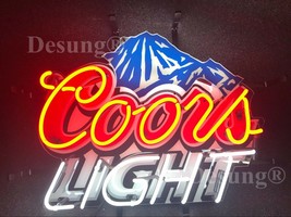 New Coors Light Mountain Neon Sign 19&quot;x15&quot; with HD Vivid Printing Technology - £129.95 GBP