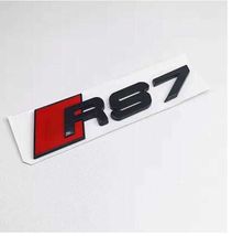 Chrome 3D Rear Trunk Emblem Badge For Audi RS7 Sedan Avant Gloss Black L... - $24.99