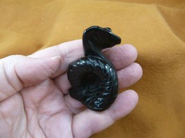 (Y-SNAK-CO-732) Black Onyx SNAKE COBRA snakes carving FIGURINE GEMSTONE ... - £13.78 GBP
