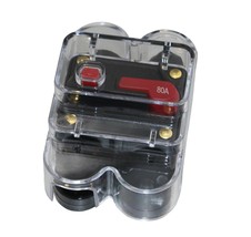 80A Waterproof Car Audio Inline Circuit Breaker For 12V Protection Cb01C... - £23.42 GBP