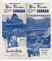 1940 Canadian Pacific Suggestions For Your Vacation in Friendly Canada B... - $21.78