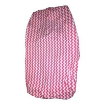 Pottery Barn Kids Pink Chevron Fitted Sheet Crib Toddler Bed Organic Cotton - $420.33 MXN