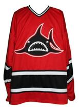 Any Name Number Los Angeles Sharks Retro Hockey Jersey Red Niekamp Any Size image 4