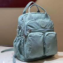 Nylon Women Backpack Multi Pocket Waterproof Unisex School Rucksack 37x29x10CM - £29.08 GBP