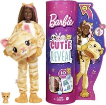 Barbie Cutie Reveal Posable Doll w/ Kitty Cat Costume &amp; 10 Surprises NEW Kitten - £27.06 GBP