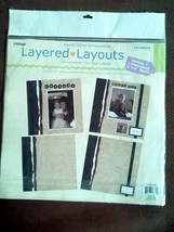2 Colorbok 12 x 12 Handcrafted VINTAGE Layered Scrapbook Page Layouts - £6.31 GBP