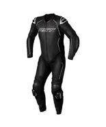 RST S-1 Black Leather Motorcycle Racing Suit  Full Body Protective Gear ... - $395.00