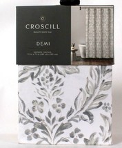 Croscill Demi Gray 72 In X 72 In Shower Curtain 100% Cotton Machine Wash... - £28.43 GBP