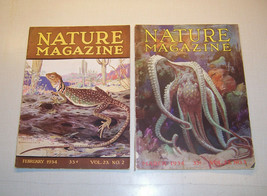 Nature Magazine Vintage 2pc. Lot, February-March 1934 - £2.27 GBP