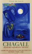Marc Chagall 17, lithograph &quot;Ville de Nice&quot; Art in Posters 1959 - £62.93 GBP