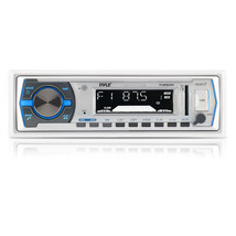 Pyle PLMRB29W Marine Single Din In-Dash Stereo AM/FM Radio Stereo Aux Headunit - £71.04 GBP