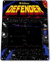 Defender Classic Williams Arcade Marquee Game Room Wall Art Decor Metal ... - £9.53 GBP