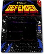 Defender Classic Williams Arcade Marquee Game Room Wall Art Decor Metal ... - £9.44 GBP