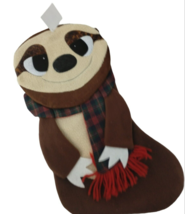 Hobby Lobby Cute Smiling Sloth 20 inch Christmas Stocking New - £13.77 GBP