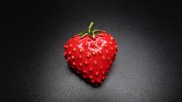 Vintage Mid Century Modern Style Strawberry Brooch 1.25&quot; - £15.60 GBP