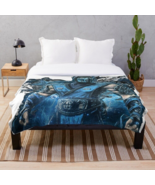Mortal Kombat Blanket, 50&quot;x60&quot; Sub-Zero Woven Cotton Blend Throw w Hood - $21.68 CAD
