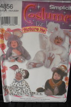 Pattern to make Baby Costumes Mouse Rabbit, Dog, Monkey Sizes 6mo - 4 UNCUT 4856 - £4.78 GBP