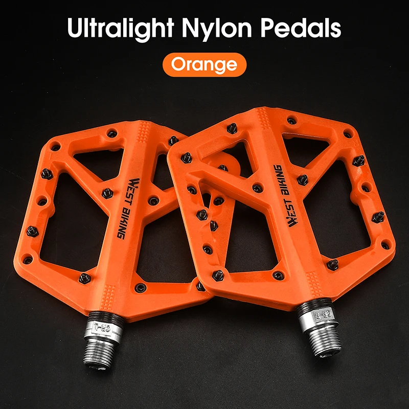 WEST BI Ultralight Seal ings Bicycle Bike Pedals Cycling Nylon Road bmx Mtb Peda - $134.42