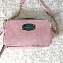 Liz Claiborne Pink Purse Handbag 6 x 4 x 3 Pink Chain Link Part Strap Cr... - £15.63 GBP