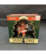 NEW Coca-Cola Santa Claus Christmas Ornament  Xmas Bottle Coke 1995 Vint... - €8,54 EUR