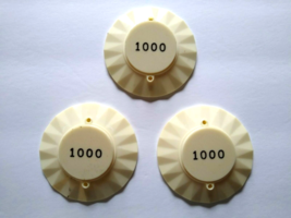 Pinball Machine 1000 Point Original Plastic Pop Bumper Caps Set Of (3) Slant Top - £14.38 GBP