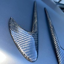 2X Carbon Fiber Side Fender Canards Hooks for Mercedes W213 E43 E63 E63s... - £47.87 GBP