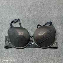 Cacique Bra Women 44DD Black Boost Balconette Underwired With Lace - $16.67